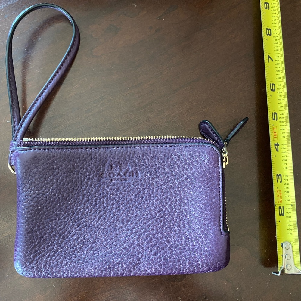 Coach Wristlet- Plum color